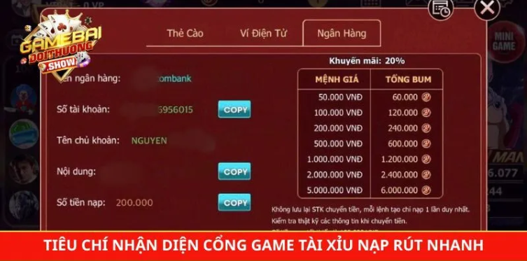 Game Bài Đổi Thưởng Tài Xỉu Nạp Rút Nhanh – Xu Hướng Giải Trí Được Yêu Thích