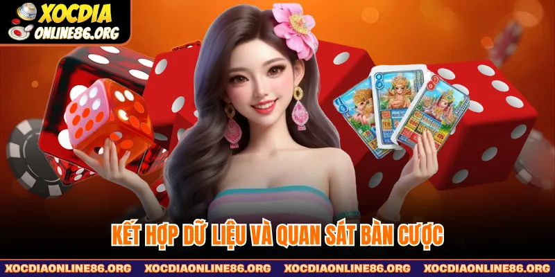 Kết hợp dữ liệu và quan sát bàn cược.